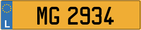 Trailer License Plate